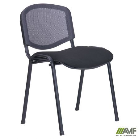 Стілець офісний AMF Ізо Веб чорний сидіння А-1/спинка Сітка сіра (016107)